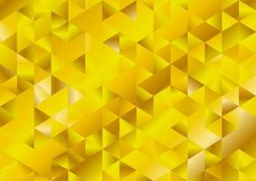 Gold glitter triangles mosaic technical background vector