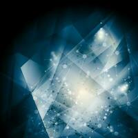 Abstract blue DNA molecular structure background vector