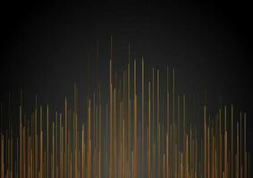 Bronze and black lines abstract tech background vector
