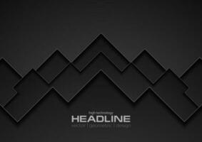 Black technology concept abstract background vector