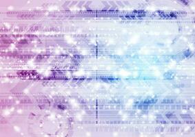 Technology sparkling shiny abstract blue purple background vector