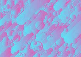 Cyan and pink minimal geometric abstract background vector