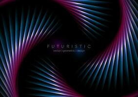 Purple and blue laser lines abstract hi-tech futuristic background vector