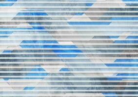 Blue and grey technology geometric abstract background vector