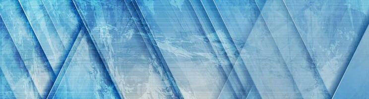 Blue grunge abstract tech vector background