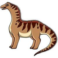 Cartoon Amargasaurus isolated on white background vector