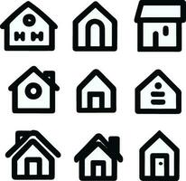 casa icono hogar vector ilustración símbolo