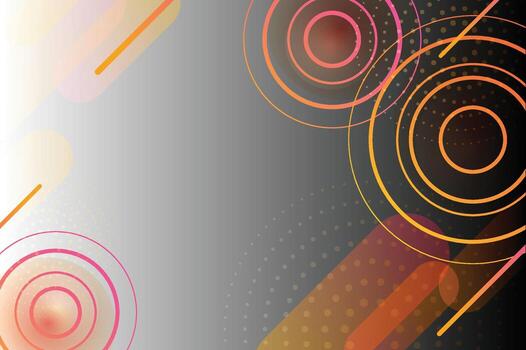 Minimal geometric background. Dynamic shapes composition. Vector illustration