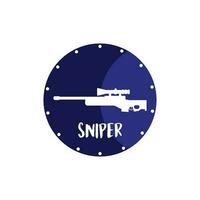 sniper icon vector