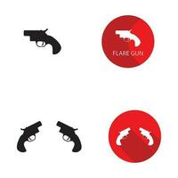 armas de fuego icono vector