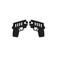 aturdir pistola icono vector