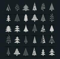 Seamless pattern of Christmas tree. Abstract forest trees. Cute vector pattern with trees for textiles, packaging, Wallpaper, covers.