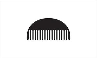 circular round comb vector isolated on black and white background