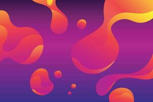 Abstract purple liquid wave background. Fluid composition of shapes. Vector illustration