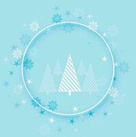 holiday concept banner composed of elements of christmas graphic sources. magical background with blue color illustration. winter season design for web page, promotion, print. vector design of eps 10.