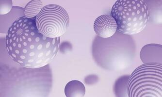 Purple background of 3d geometric shapes with glassmorphism rectangle plate in the center vector