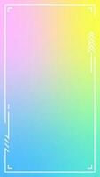 Colorful vertical gradient background. Social media frame vector illustration.