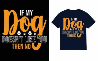 Dog T-Shirt Design vector