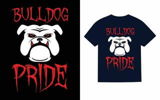 Inglés buldog tipografía camiseta diseño, vector