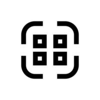 Modern QR code scanning icon. QR payment code. Vector. vector