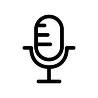 Modern microphone stand and microphone icon. Recording microphone. Vector. vector