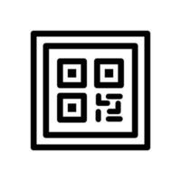 qr código icono. rápido respuesta código. vector. vector