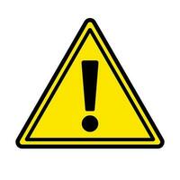 Triangular caution sign. Warning sign. Danger exclamation icon. Vector. vector