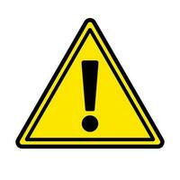 Triangular caution sign. Warning sign. Danger exclamation icon. Vector. vector