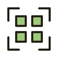 Flat design scan icon. Vector. vector
