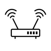 Internet service Wi-Fi router icon. Access point. Vector. vector