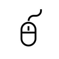 Wired computer mouse icon. Computer work tool. Vector. vector