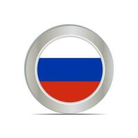 Russia's national flag is isolated in official colors. vector