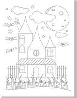 Halloween Coloring Pages vector