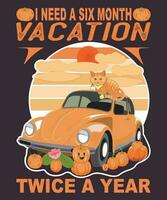 I need s six month vacation twice a year vector