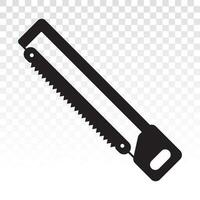 Hacksaw carpentry tools flat icon for apps and websites vector