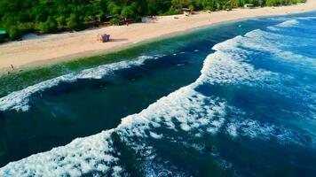 de praia aéreo Visão vídeo cenas video