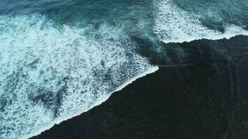 Blue Ocean Wave Aerial Footage video