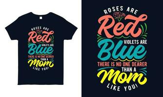 Quote lettering. t-shirt design about Mother vector