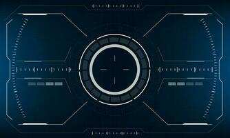 HUD sci-fi interface screen view design virtual reality futuristic technology display vector