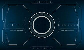 HUD sci-fi interface screen view design virtual reality futuristic technology display vector