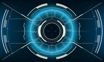 HUD sci-fi interface screen view design virtual reality futuristic technology display vector