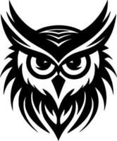 Owl, Minimalist and Simple Silhouette - Vector illustration