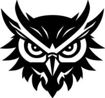 Owl, Minimalist and Simple Silhouette - Vector illustration