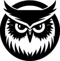 Owl, Minimalist and Simple Silhouette - Vector illustration