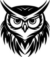 Owl, Minimalist and Simple Silhouette - Vector illustration