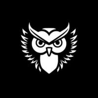 Owl, Minimalist and Simple Silhouette - Vector illustration