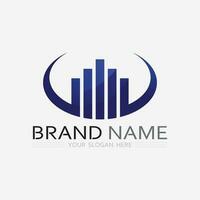 Business finance and Marketing logo Vector illustration  design