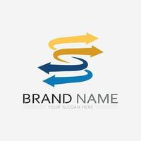 Finanzas comerciales y marketing logo diseño ilustración vectorial vector