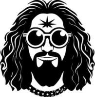 Hippie - High Quality Vector Logo - Vector illustration ideal for T-shirt graphic