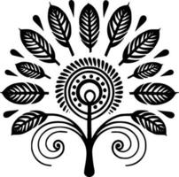 boho - minimalista y plano logo - vector ilustración